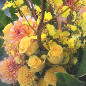 黄色系花束 | 足立区 花